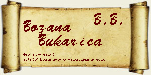 Božana Bukarica vizit kartica